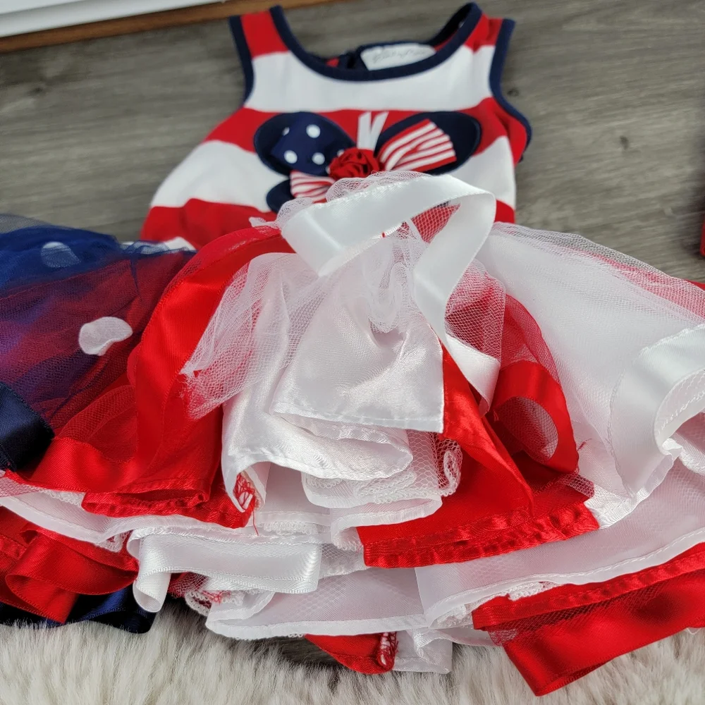 2T 2-piece Patriotic Dress and Pants Set
